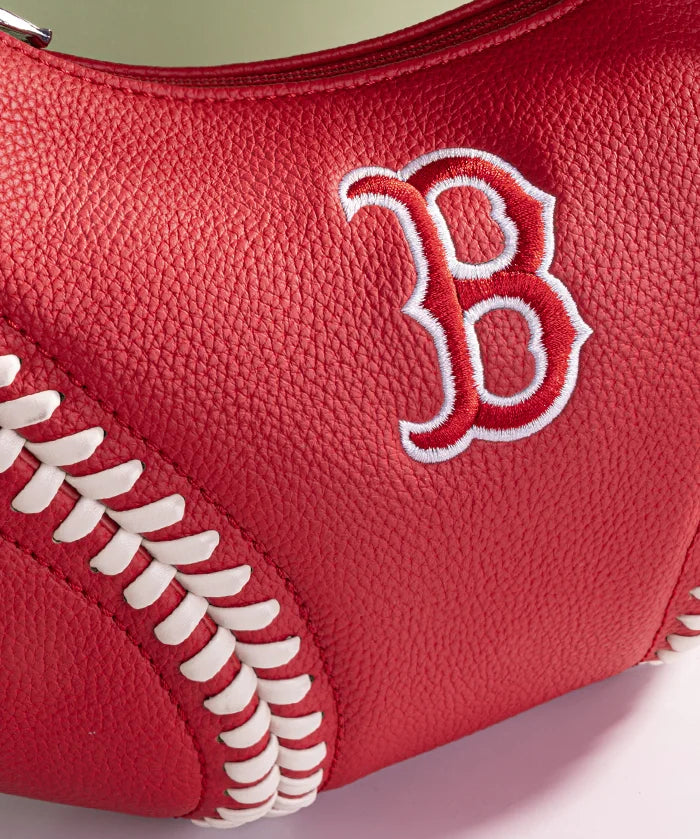 MLB Boston Red Sox Hobo Bag With Baseball Seams