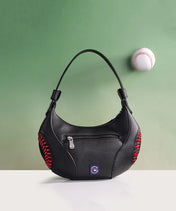 MLB Boston Red Sox Hobo Bag With Baseball Seams