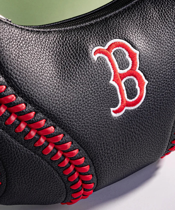 MLB Boston Red Sox Hobo Bag With Baseball Seams