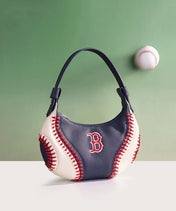 MLB Boston Red Sox Hobo Bag With Baseball Seams