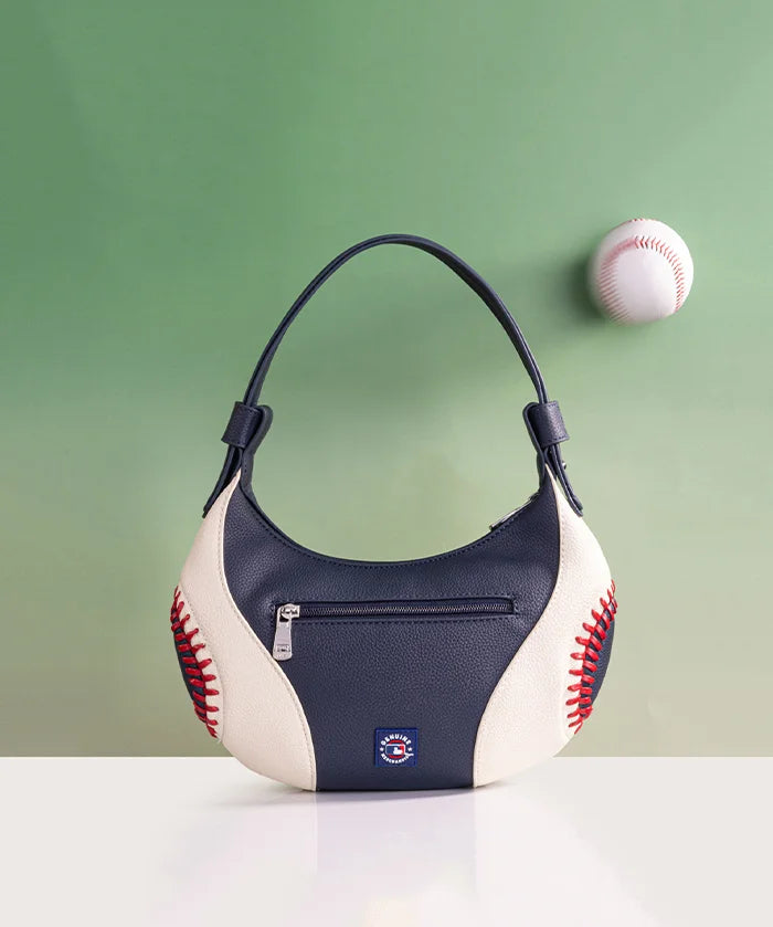 MLB Boston Red Sox Hobo Bag With Baseball Seams