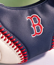 MLB Boston Red Sox Hobo Bag With Baseball Seams