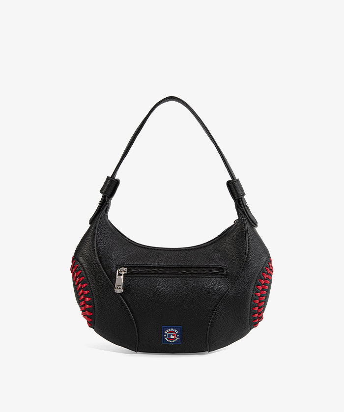 MLB Boston Red Sox Hobo Bag With Baseball Seams