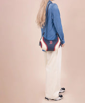 MLB Boston Red Sox Hobo Bag With Baseball Seams