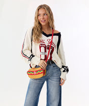 MLB Boston Red Sox Hot Dog Crossbody Bag