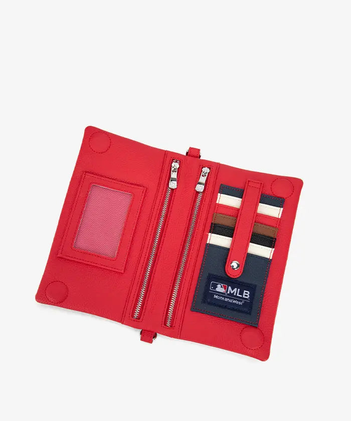 MLB Boston Red Sox Leather Crossbody Purse