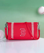 MLB Boston Red Sox Leather Crossbody Purse