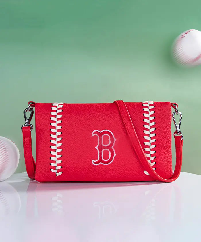 MLB Boston Red Sox Leather Crossbody Purse