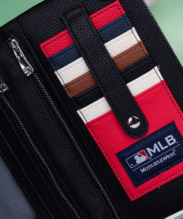 MLB Boston Red Sox Leather Crossbody Purse