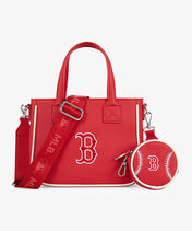 MLB Boston Red Sox Tote Bag with Baseball Coin Pouch