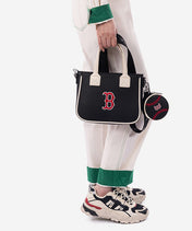 MLB Boston Red Sox Tote Bag with Baseball Coin Pouch