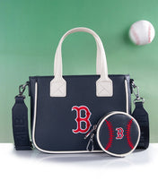 MLB Boston Red Sox Tote Bag with Baseball Coin Pouch