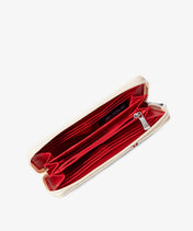 MLB Boston Red Sox Zip Wallet Baseball Stitch Detail