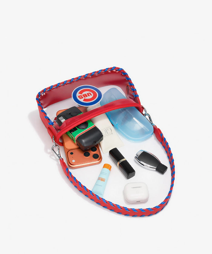 MLB Chicago Cubs Clear Bag with Baseball Stitch