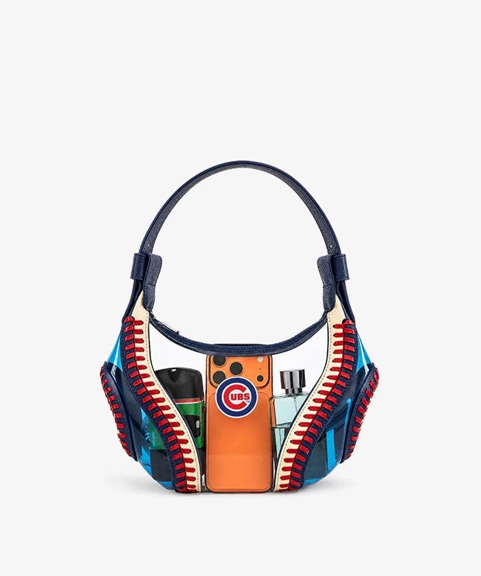 MLB Chicago Cubs Clear Stitch Hobo - Curveball