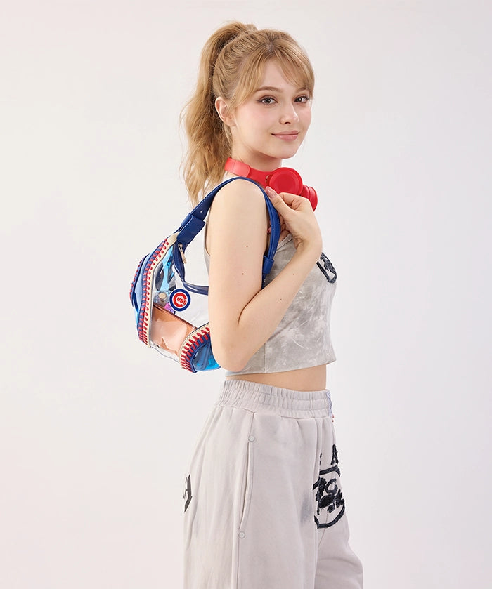 MLB Chicago Cubs Clear Stitch Hobo - Curveball