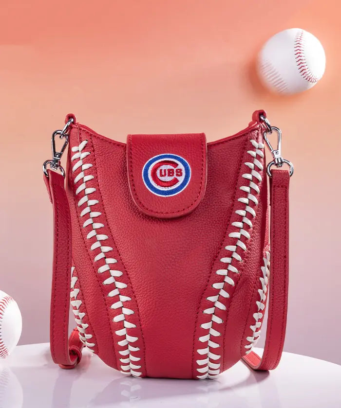 MLB Chicago Cubs Crossbody Bag With Baseball Seam