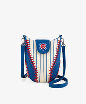 MLB Chicago Cubs Crossbody Bag With Baseball Seam