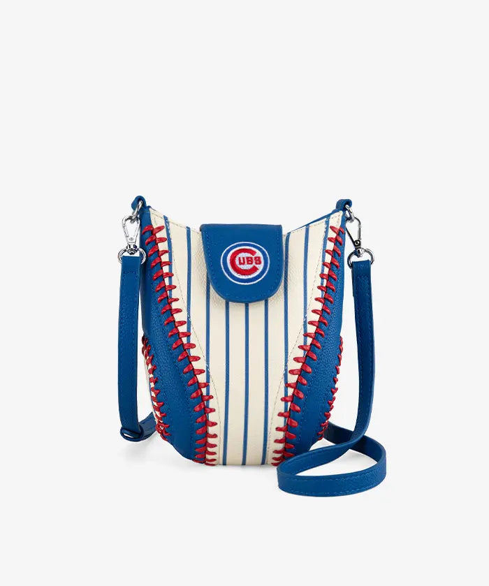 MLB Chicago Cubs Crossbody Bag With Baseball Seam
