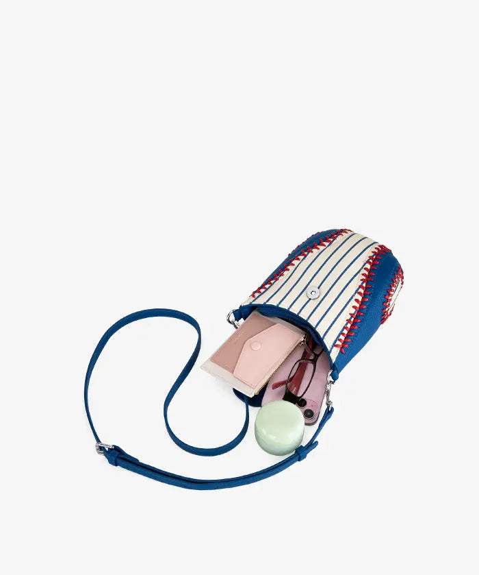 MLB Chicago Cubs Crossbody Bag With Baseball Seam