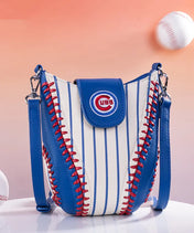 MLB Chicago Cubs Crossbody Bag With Baseball Seam