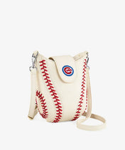 MLB Chicago Cubs Crossbody Bag With Baseball Seam