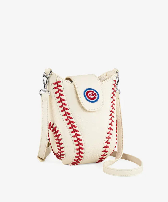 MLB Chicago Cubs Crossbody Bag With Baseball Seam