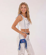 MLB Chicago Cubs Fringe Crossbody Card Holder