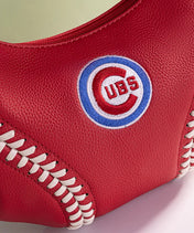 MLB Chicago Cubs Hobo Bag With Baseball Seams
