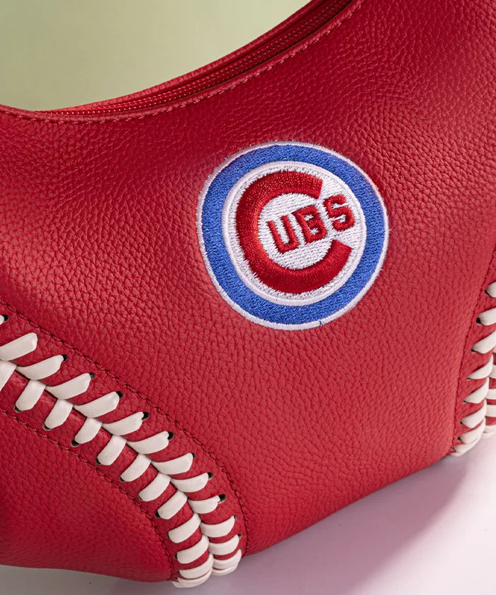 MLB Chicago Cubs Hobo Bag With Baseball Seams