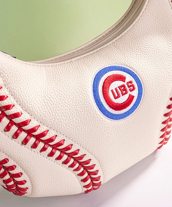 MLB Chicago Cubs Hobo Bag With Baseball Seams