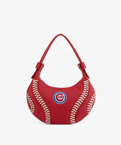 MLB Chicago Cubs Hobo Bag With Baseball Seams