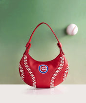 MLB Chicago Cubs Hobo Bag With Baseball Seams