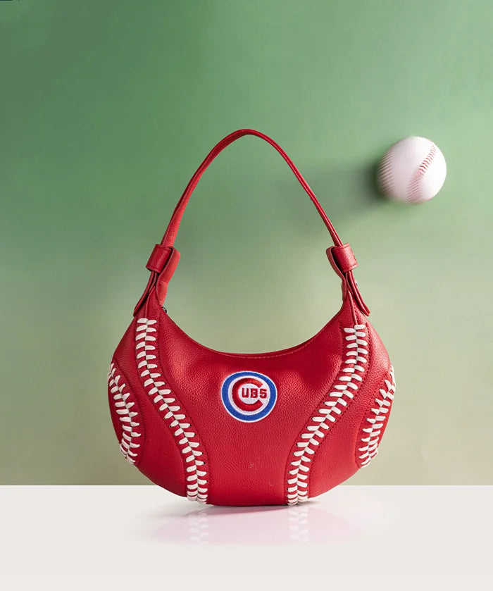 MLB Chicago Cubs Hobo Bag With Baseball Seams