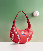 MLB Chicago Cubs Hobo Bag With Baseball Seams