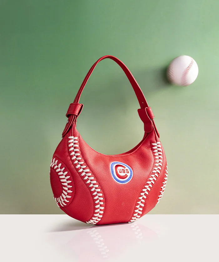 MLB Chicago Cubs Hobo Bag With Baseball Seams