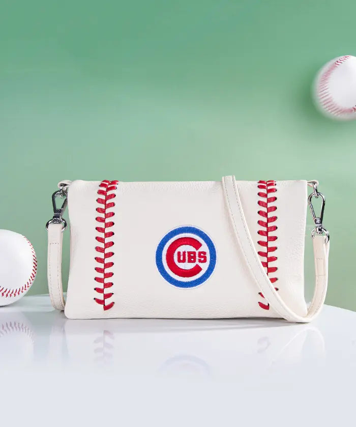 MLB Chicago Cubs Leather Crossbody Purse