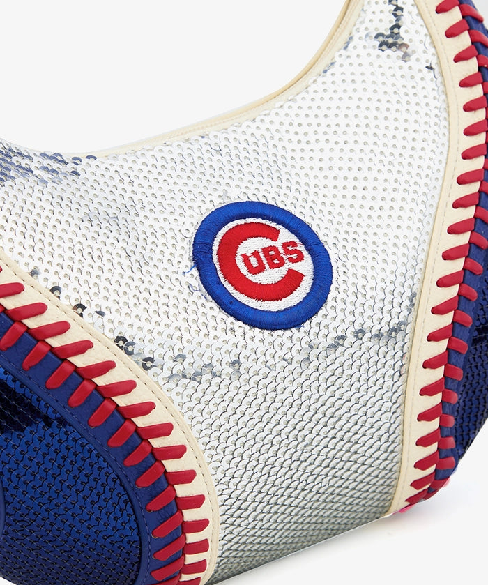 MLB Chicago Cubs Sequin Stitch Hobo - Curveball