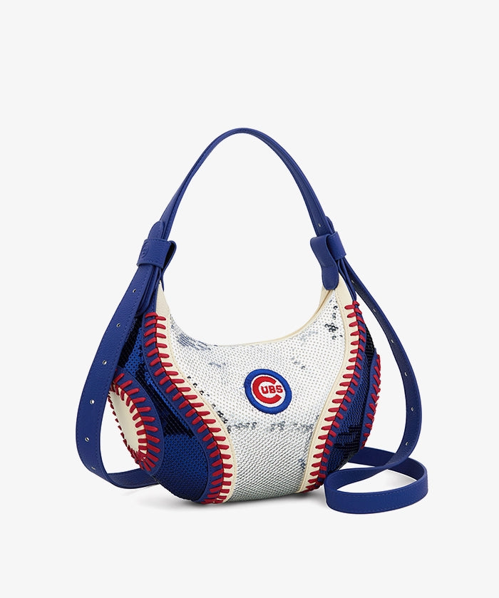 MLB Chicago Cubs Sequin Stitch Hobo - Curveball