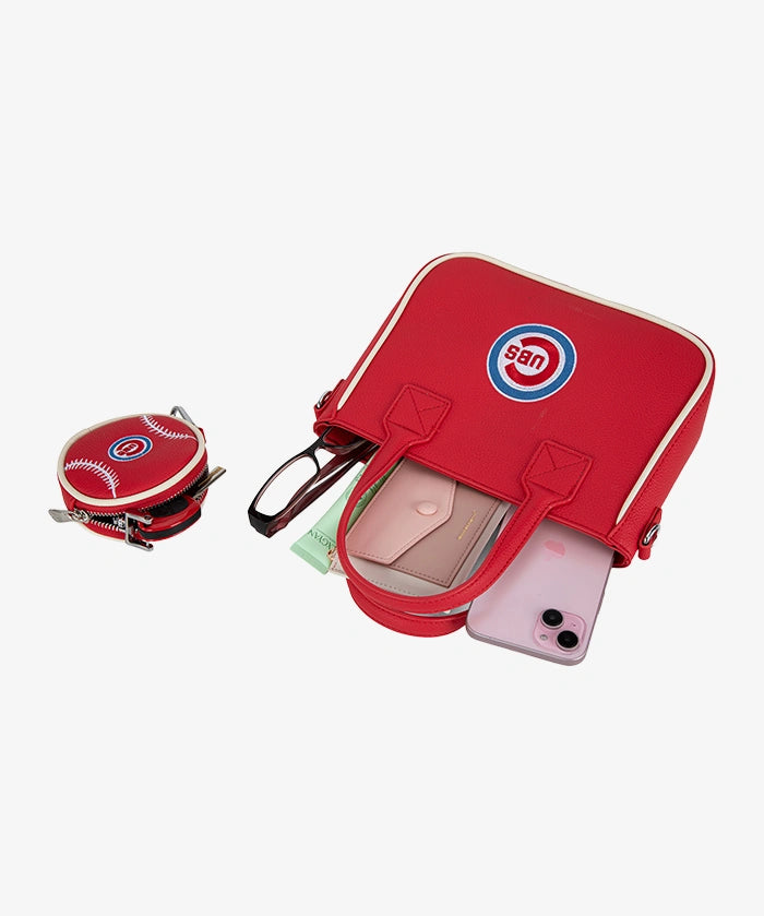 MLB Chicago Cubs Tote Bag with Baseball Coin Pouch