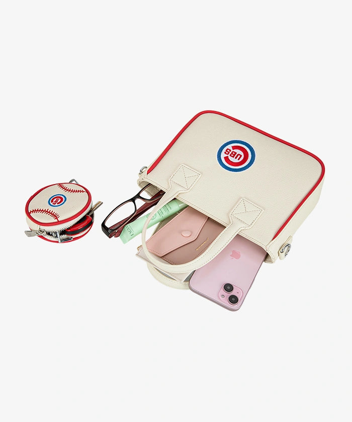 MLB Chicago Cubs Tote Bag with Baseball Coin Pouch
