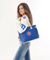 MLB Chicago Cubs Tote Bag with Wristlet Wallet