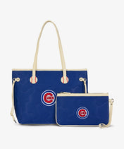 MLB Chicago Cubs Tote Bag with Wristlet Wallet