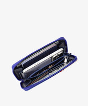 MLB Chicago Cubs Zip Wallet Baseball Stitch Detail