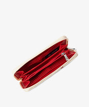 MLB Chicago Cubs Zip Wallet Baseball Stitch Detail