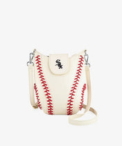 MLB Chicago White Sox Crossbody Bag With Baseball Seam