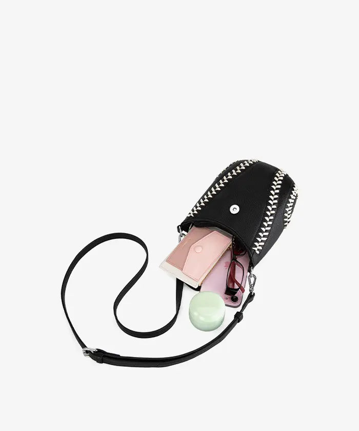 MLB Chicago White Sox Crossbody Bag With Baseball Seam