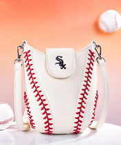 MLB Chicago White Sox Crossbody Bag With Baseball Seam