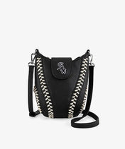MLB Chicago White Sox Crossbody Bag With Baseball Seam