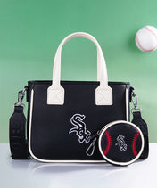 MLB Chicago White Sox Tote Bag with Baseball Coin Pouch